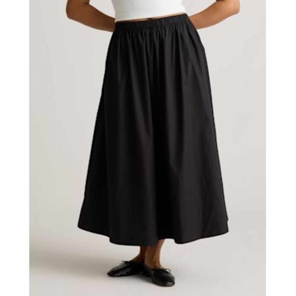Quince Black Maxi Skirt